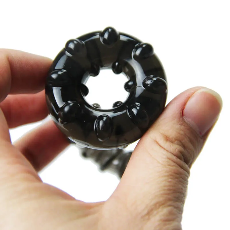 Triple Silicone Cock Ring For Men Delay Ejaculation Sex Toy