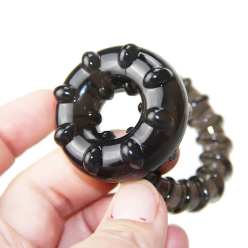 Triple Silicone Cock Ring For Men Delay Ejaculation Sex Toy