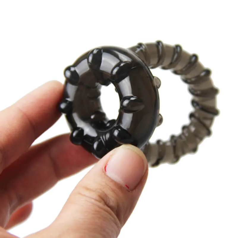 Triple Silicone Cock Ring For Men Delay Ejaculation Sex Toy