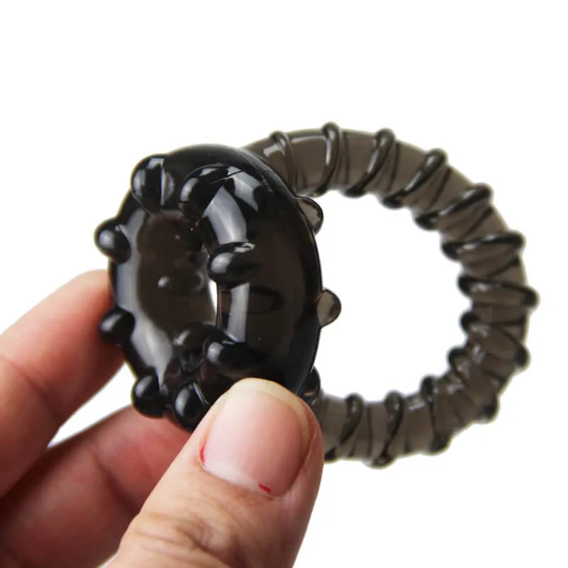 Triple Silicone Cock Ring For Men Delay Ejaculation Sex Toy