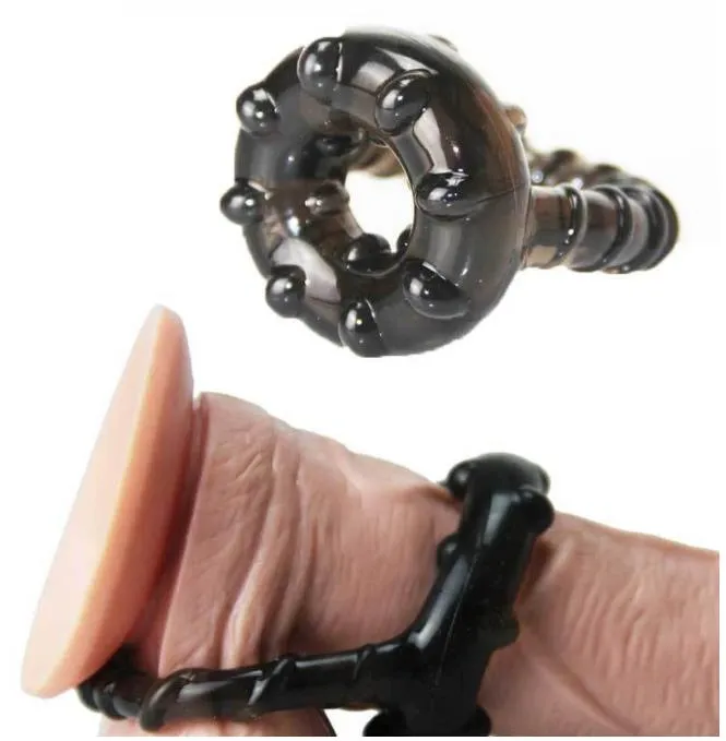 Triple Silicone Cock Ring For Men Delay Ejaculation Sex Toy