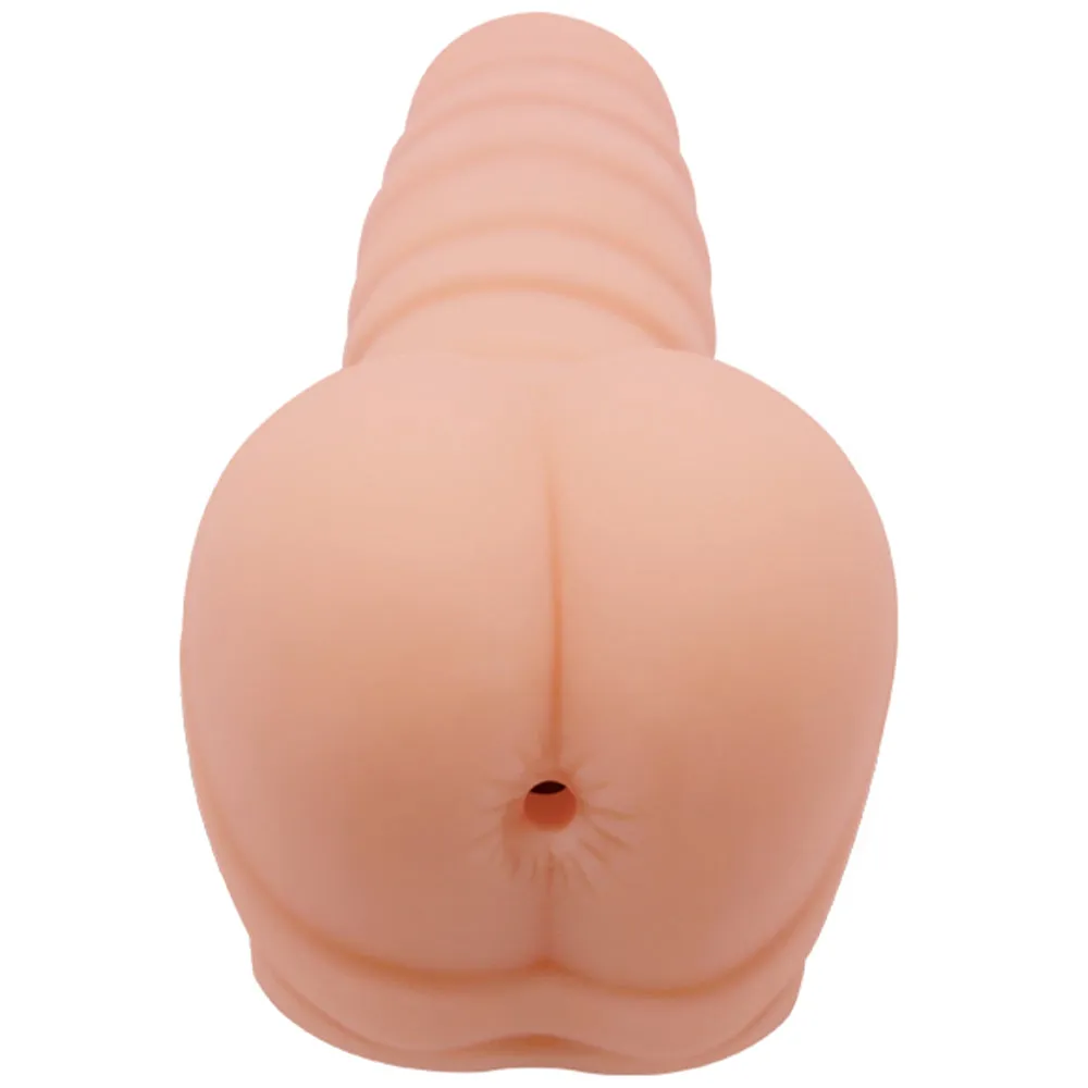 Vibrating 2-in-1 Penis Extender Sleeve Textured Male Masturbator Couples Sex Toy
